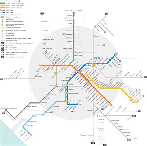 Rome Metro Map Metro Map Map Chart