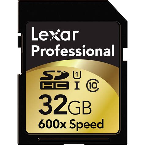 Lexar 32gb Sdhc Memory Card Professional Class 10 Lsd32gcrbna600