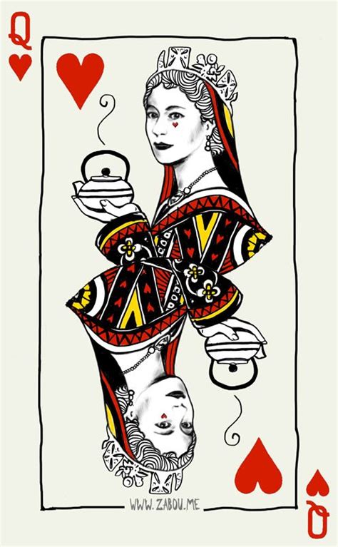 Playing Cards Design Queen Of Hearts Card Playing Card Deck