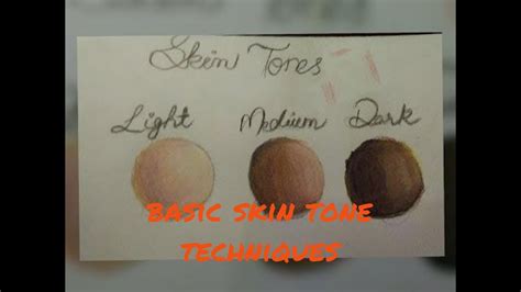 Skin Tone Drawing Basic Techniques With Pencil Colors Lesson 2 Youtube