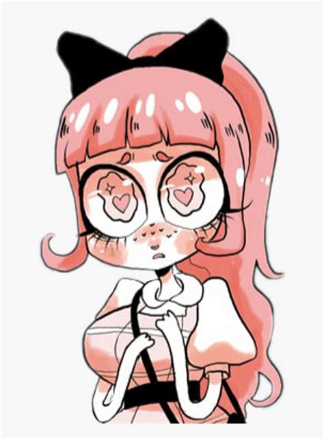 Kawaii Pastel Anime Pink Cute Animegirl Manga Sticker Unfamiliar Comic Sun Lavendertowne Hd