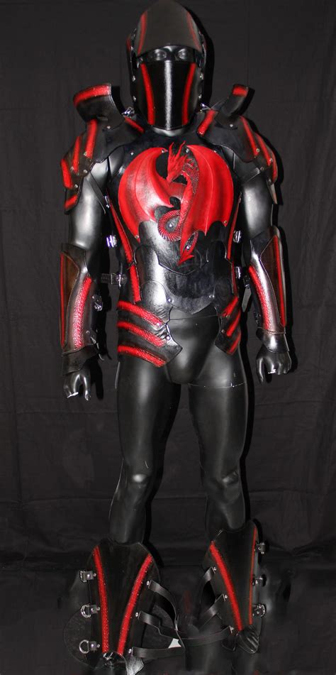 Red Black Leather Armor By Azmal On Deviantart