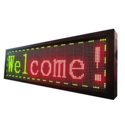 Acrylic Led Running Display Board Shape Rectangle At Rs 1800feet In