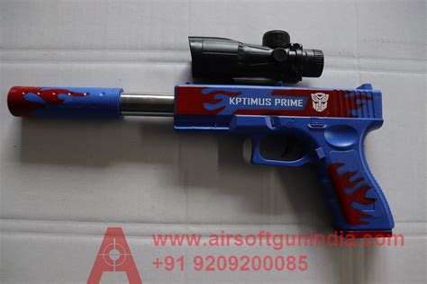 Glock 17 Blue Airsoft Spring Pistol By Airsoft Gun India Airsoft Gun
