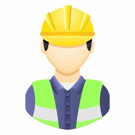 Architect Avatar Construction Worker Hardhat Job Man User Icon