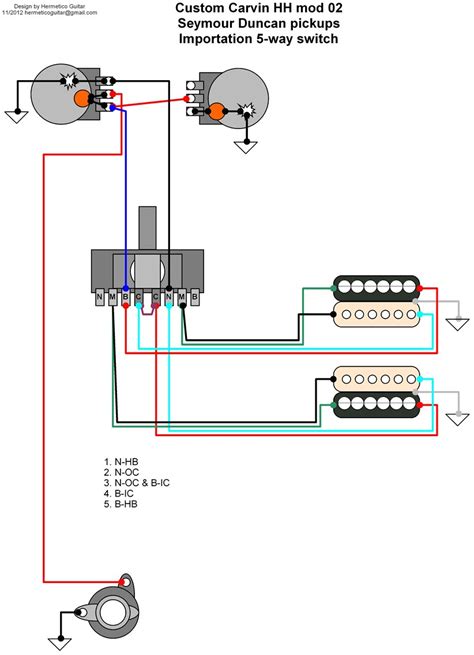 Guitar Wiring Diagrams 2 Humbucker 3 Way Toggle Switch 3 Way Switch