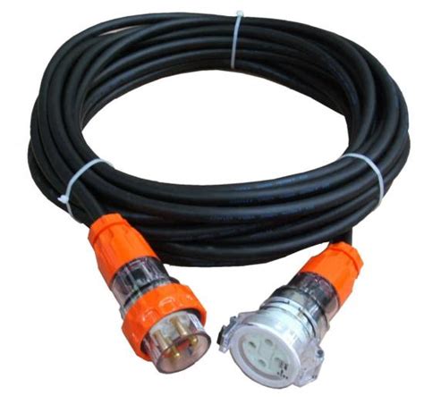 32 Amp 50m Round Pin 240v Hd Industrial Ext Lead Cable 6mm²