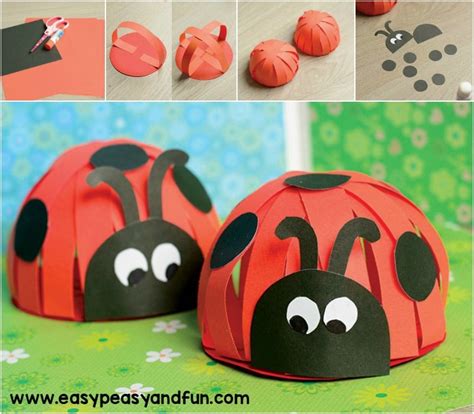 Paper Ladybug Craft Easy Peasy And Fun