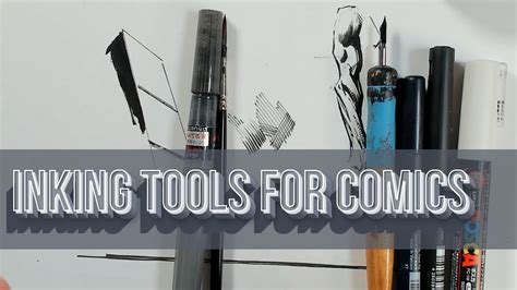 Inking Tools For Comics Youtube