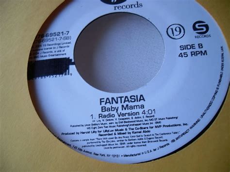 Fantasia Truth Isbaby Mama Us 7 Inch Vinyl 45 Music