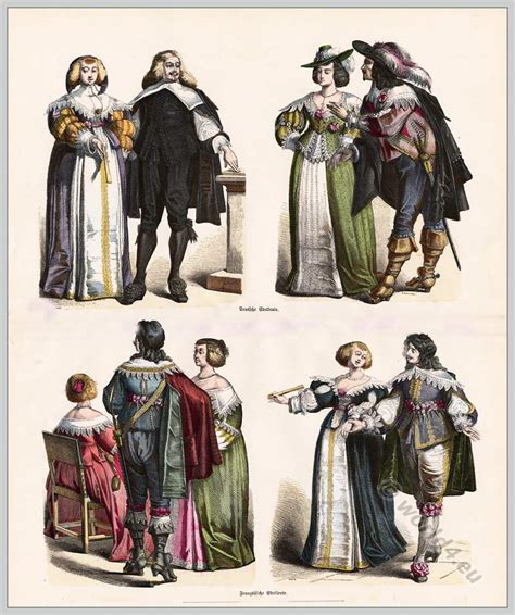 Costumes Of The Late 17th Century French And German Nobility World4