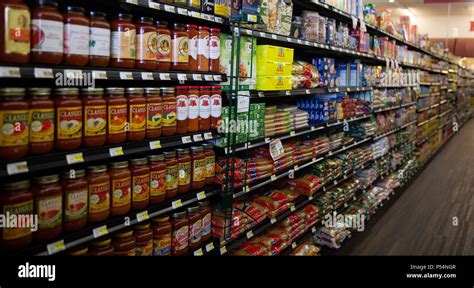 Grocery Store Aisle Stock Photo Alamy