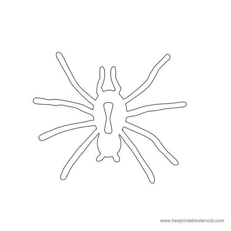 The Outline Of A Spiders Body In Black And White On A White Background