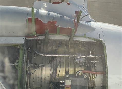 Plane Engine Cover Being Ripped Off In The Middle Of The Flight