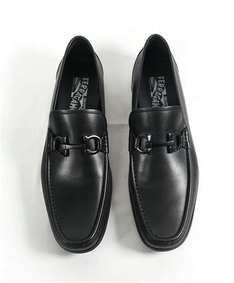 Salvatore Ferragamo “grandioso Gancini Bit Loafer Black Leather 9