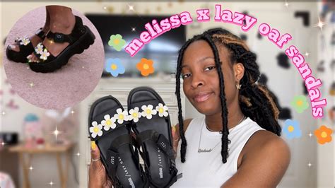 Melissa X Lazy Oaf Kick Off Sandals Review On Feet YouTube