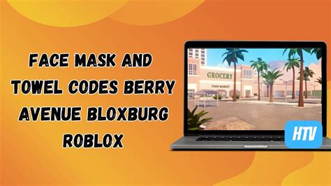 Face Mask And Towel Codes Berry Avenue Bloxburg Ro YouTube