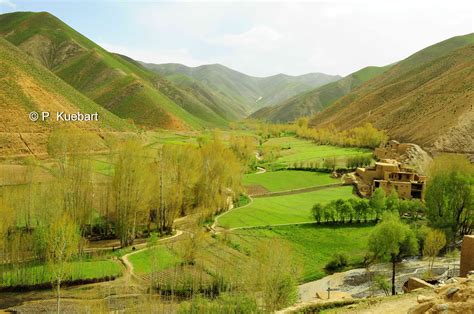 The Green Valley Of Daykundi Afghanistan Scenery Background