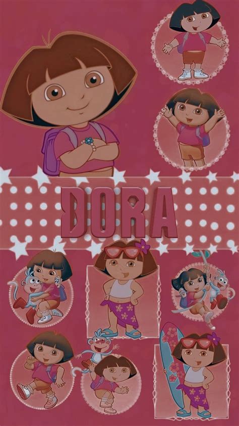 Edits Wallpaper Png Dora Aventureira Dora Wallpaper Disney Collage