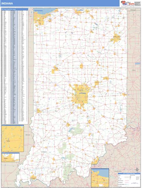 Zip Code Map Of Indiana