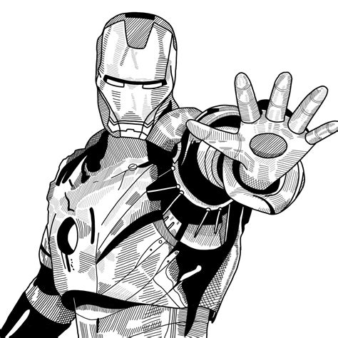 Sketch Iron Man Suit Drawing Pic Power