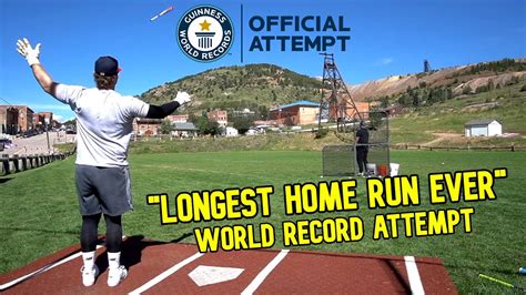 Guinness World Records Attempt For The Longest Home Run Ever Backed