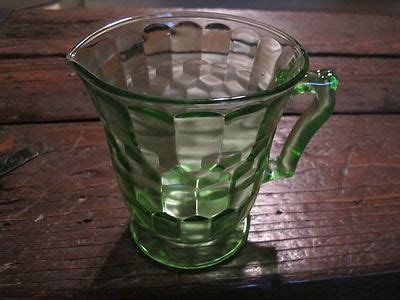 Hazel Atlas Green Depression Glass Pitcher Oz Antique Price Guide