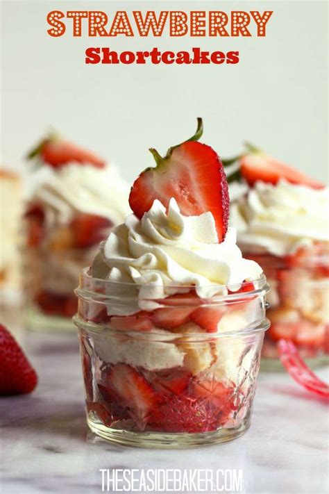Strawberry Shortcakes In A Jar Mason Jar Desserts Desserts Strawberry Shortcake Recipes
