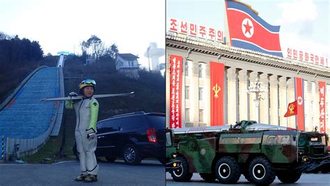 Os I Pyeongchang Sydkorea Inte Pyongyang Nordkorea Radiosporten