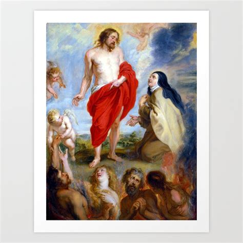 Peter Paul Rubens Saint Teresa Ávila Interceding Art Print By Pdpress