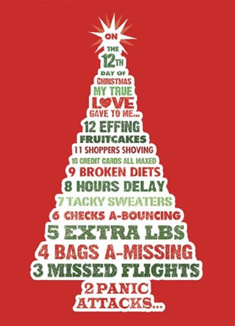 12 Days Of Christmas Humor Christmas Card Sayings Christmas Humor