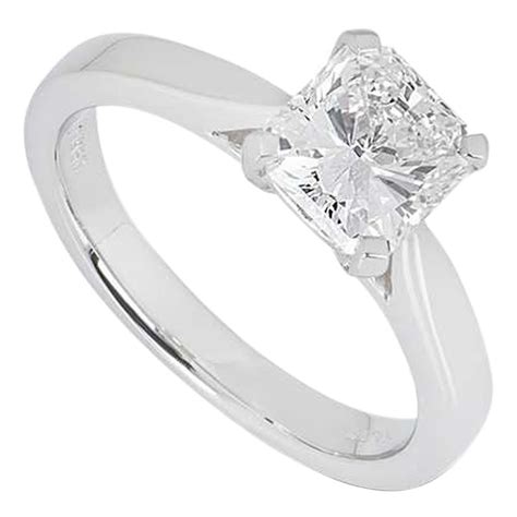 Gia Certified Emerald Cut Diamond Solitaire Engagement Ring 151 Carat