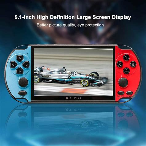 Eacam 51inch X7 Plus Video Game Console Handheld Game Players Double