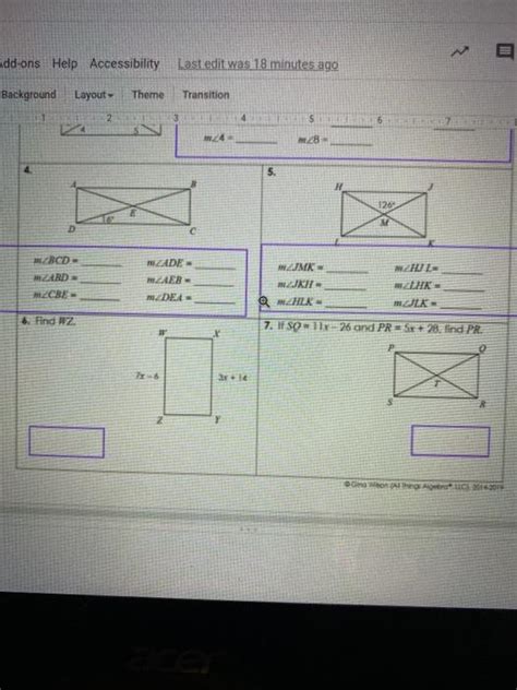 6.1 properties and attributes of polygons. Unit 7 Polygons Quadrilaterals Homework 4 Rectangles Answers - Parallelogram Proofs Worksheet ...