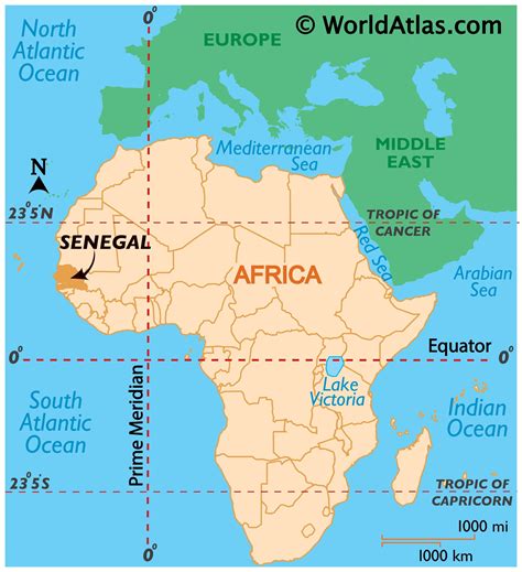 Senegal Map Geography Of Senegal Map Of Senegal