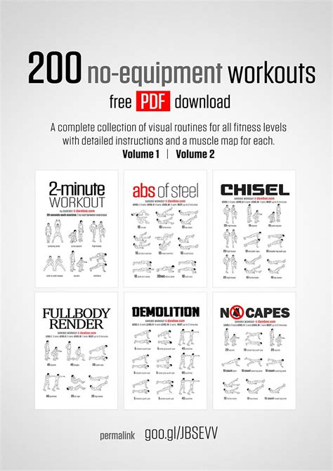200 Collection No Equipment Workout Calisthenics Workout Plan