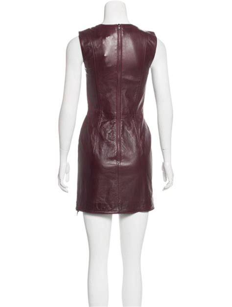 Kimora Lee Simmons Leather Mini Dress Clothing Wklsi20003 The Realreal