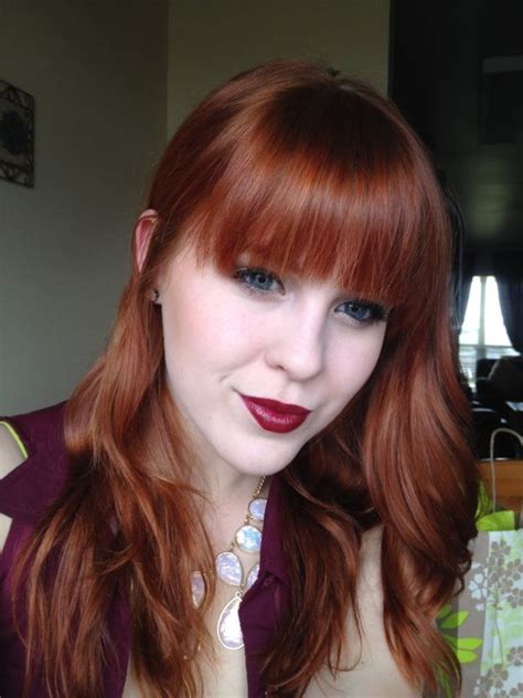The Perfect Red Hair Color She Uses Ion Demi 6rc Dark Coppper Blonde