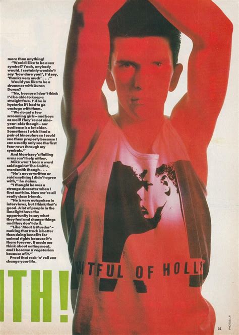 Mike Joyce Of The Smiths 1985 Image Originally Published In The