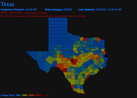 Outages are handled by the poles and wires guys, aka, your local utility. ERCOT Power Outage Map, Updates as Over 600,000 in Texas ...