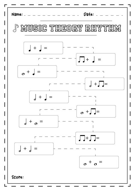 12 Note Rhythm Worksheets Free Pdf At