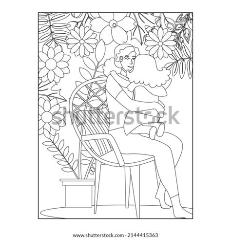 Mothers Day Coloring Pages Vector Illustration Stock Vector Royalty