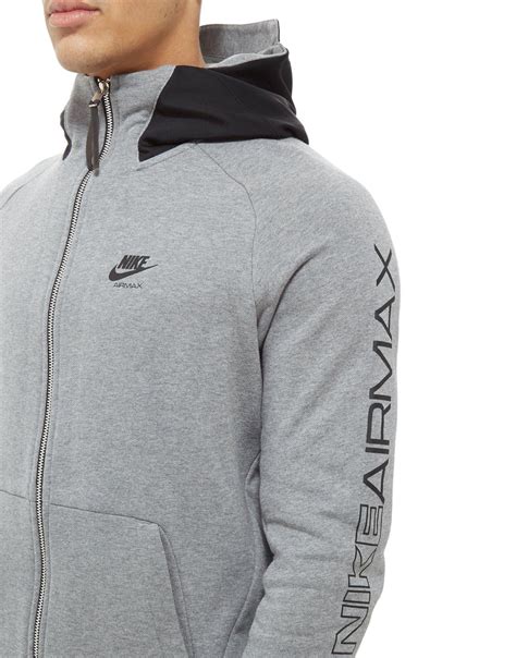 Nike Air Max Full Zip Hoodie In Gray For Men Lyst