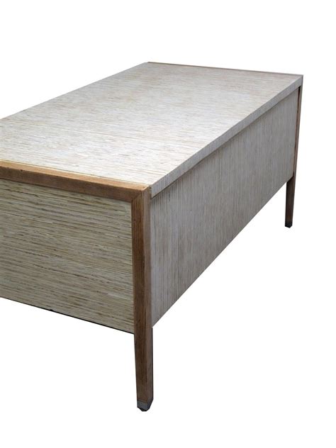 The bottom of the desk features an open design on its sides and three drawers for storage of paper and pencils. Custom Office Desk by Name This Design | CustomMade.com