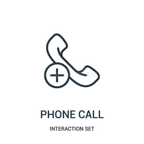 Phone Call Icon Vector From Interaction Set Collection Thin Line Phone