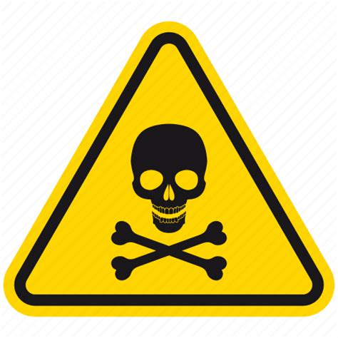 Bones Danger Death Hazard Skeleton Skull Warning Icon Download