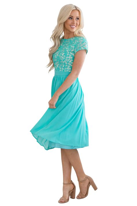 Jen Olivia Lace And Chiffon Modest Dress Modest Semi Formal Dress Modest Bridesmaid Dress Buy