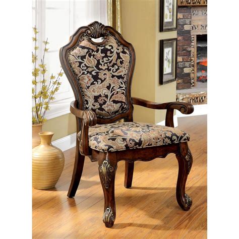 As one of the strongest of all joints, you can trust that your solid wood dining chairs will be durable, sturdy, and secure. Vicente Cherry Traditional Style Arm Chair CM3243AC-2PK in ...