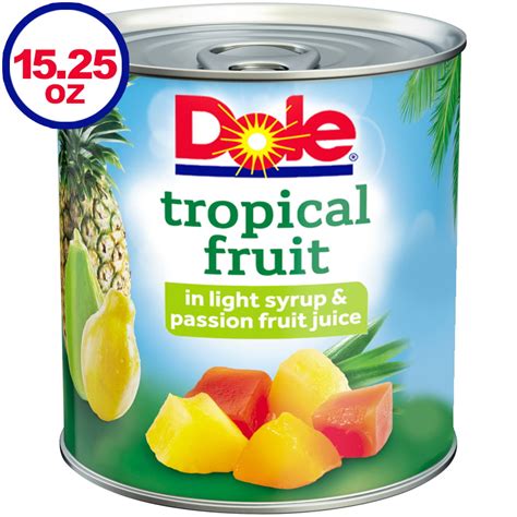 Dole Tropical Fruit Salad In Light Syrup And Passion Fruit Juice 1525