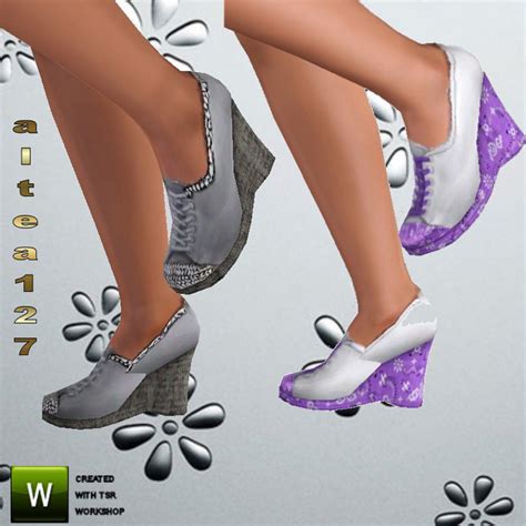 The Sims Resource Scarpe Tennis Zeppa